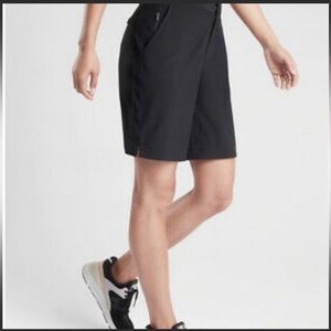 Athleta NWT Tribeca 7” Bermuda Shorts- Black, Size 12